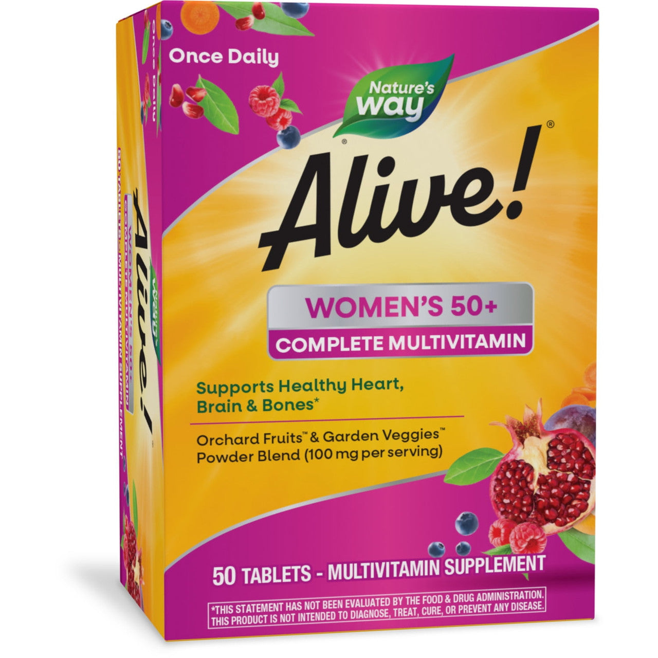Nature's Way Alive Women's 50+ Complete Multivitamin Tablets, 50 Ea